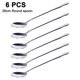 thumbnail image 1 of Juego de 6 cubiertos de acero inoxidable, cuchara larga para cóctel de 26 cm, acero inoxidable pulido, apto para lavavajillas., 1 of 8