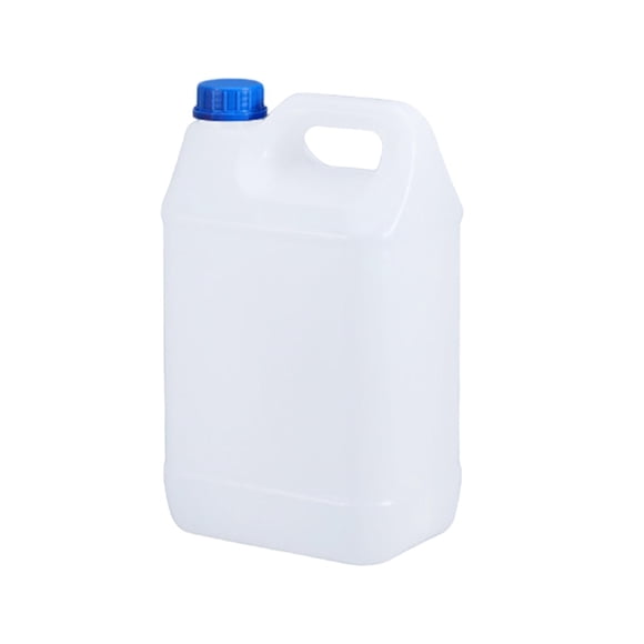 Contenedor de almacenamiento de agua Tanque de bebidas 5L Cubo cuadrado con mango grueso estable Botella plana para construcción de senderismo químico Estilo B