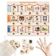 thumbnail image 1 of Horario visual de madera abcxGOOD para niños, tabla de tareas con 76 tarjetas, 1 of 7