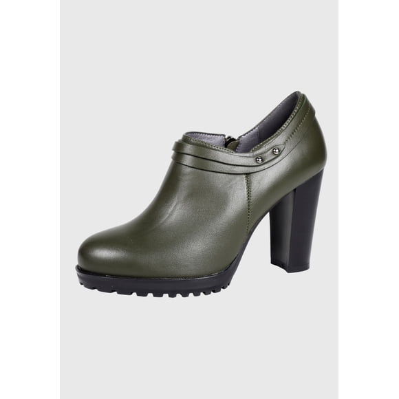 Zapato Cuero Casiana Verde