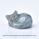 thumbnail image 1 of 1pc Sleeping Cat Crystal Carving - Healing Stone for Home Decor and Gift, 1 of 5