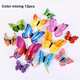thumbnail image 1 of 12pcs, Butterfly Wall Decor, Butterflies Stickers, Party Decorations, Butterfly Wall Decals, 3D Double-deck Butterflies Removable Mural Wall Stickers, Home Decor, Festival Decoration, Party Decor, Hol, 1 of 3