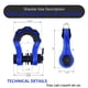 thumbnail image 3 of Grillete Shackles AMBULL Upgrade 3/4 D Ring (paquete de 2), 31,8 toneladas, 3 of 8