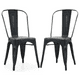 thumbnail image 1 of Pack 2 Sillas Tolix Metalica Resistente Para Exterior - Negro, 1 of 3
