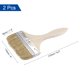 thumbnail image 2 of Uxcell Brocha de Pintura de 4 pulgadas con Cerdas Naturales y Mango de Madera 2 Paquetes, 2 of 5