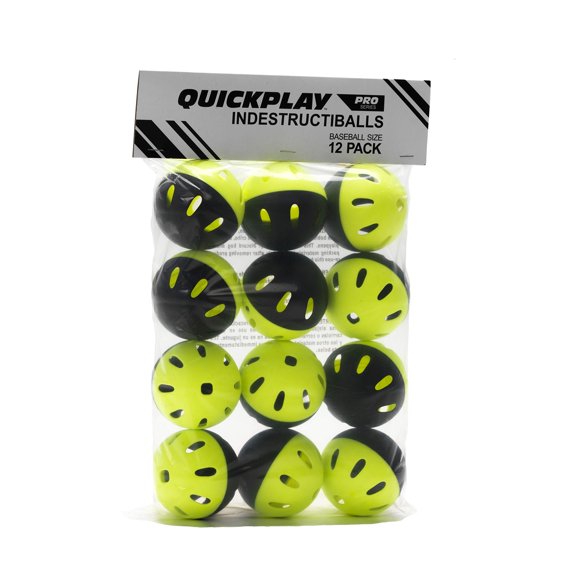 Pelotas de entrenamiento QUICKPLAY Baseball Indestructiballs (paquete de 12)