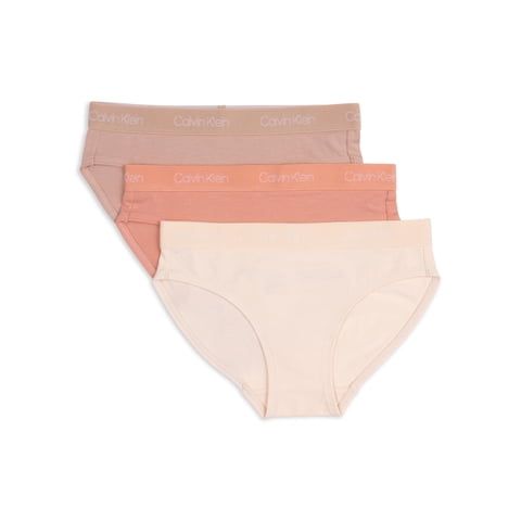 Bikini Moderno De Algodón Calvin Klein Para Niños Y Niñas, Paquete De 3
