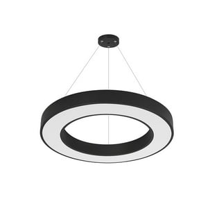Hbled - Lámpara Led Contorno Circular Negro 42W/60Cms Luz Fría