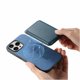 thumbnail image 5 of Funda de Cuero Magnética con Tarjetero para iPhone 16 Pro Max Cubierta Delgada Azul, 5 of 5