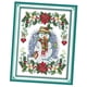 thumbnail image 3 of A?o nuevo modelo de mu?eco de nieve estampado punto de cruz kit costura 11ct 27x37cm, 3 of 5