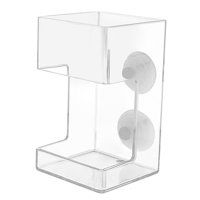 Ioensy - Alimentador De Peces Acrílico Transparente, Alimentador De Camarones Para Acuario, Pecera, Cereza, Camarones, Cuboide