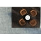 thumbnail image 3 of Alfombra Mushroom grande café entramado negro, 3 of 3