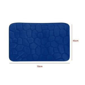 Genérico - Alfombra De Baño Diseño Piedra Color Azul 45X70Cm