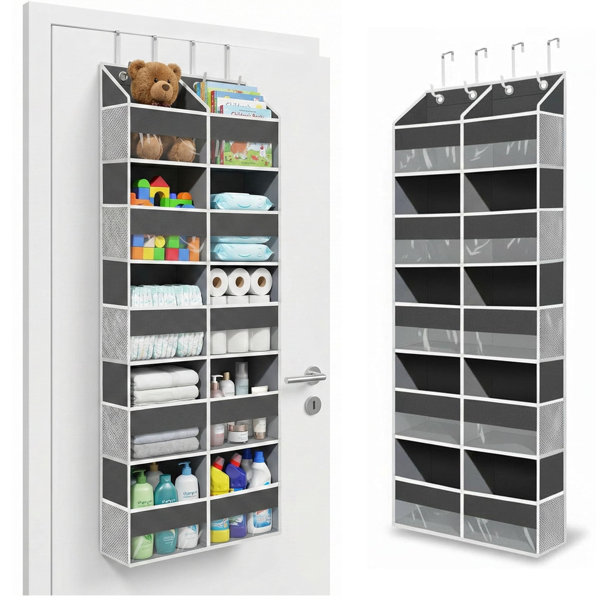 Organizador Para Colocar Sobre La Puerta Camkey De 10 Bolsillos Con Tela Oxford 600d