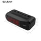 thumbnail image 4 of Reloj despertador digital Sharp Black con LED rojos con doble alarma, 4 of 6