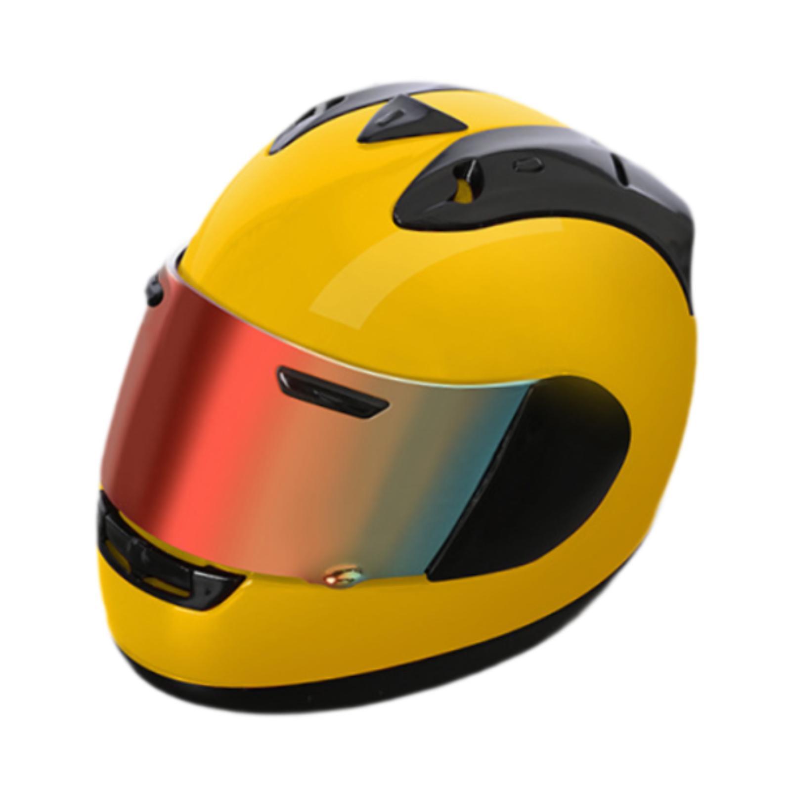 Magideal - Casco En Miniatura A Escala 1:6, Casco Duro, Elegante Accesorio Fotográfico Informal De Moda, Disfraz De Muñeca En Miniatura Para Figura De Acción De Amarillo