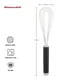 thumbnail image 2 of Juego de batidores KitchenAid Utility and Flat, negro (juego de 2), 2 of 3