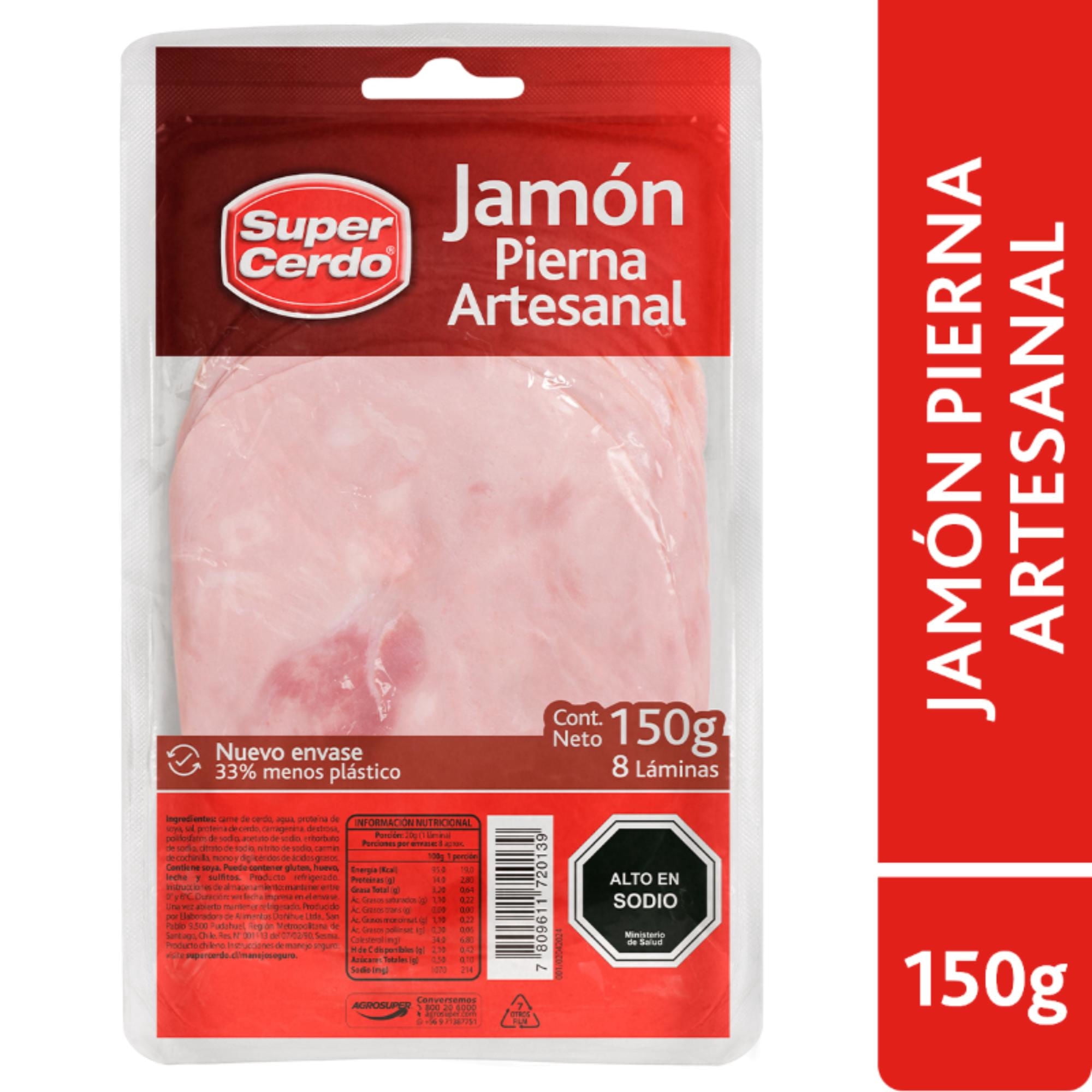 Jamón Pierna Tradicional 150 g Super Cerdo