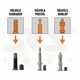 thumbnail image 3 of Bombin Mini Rookie -320mm De Mano Para Bicicleta Sks, 3 of 4