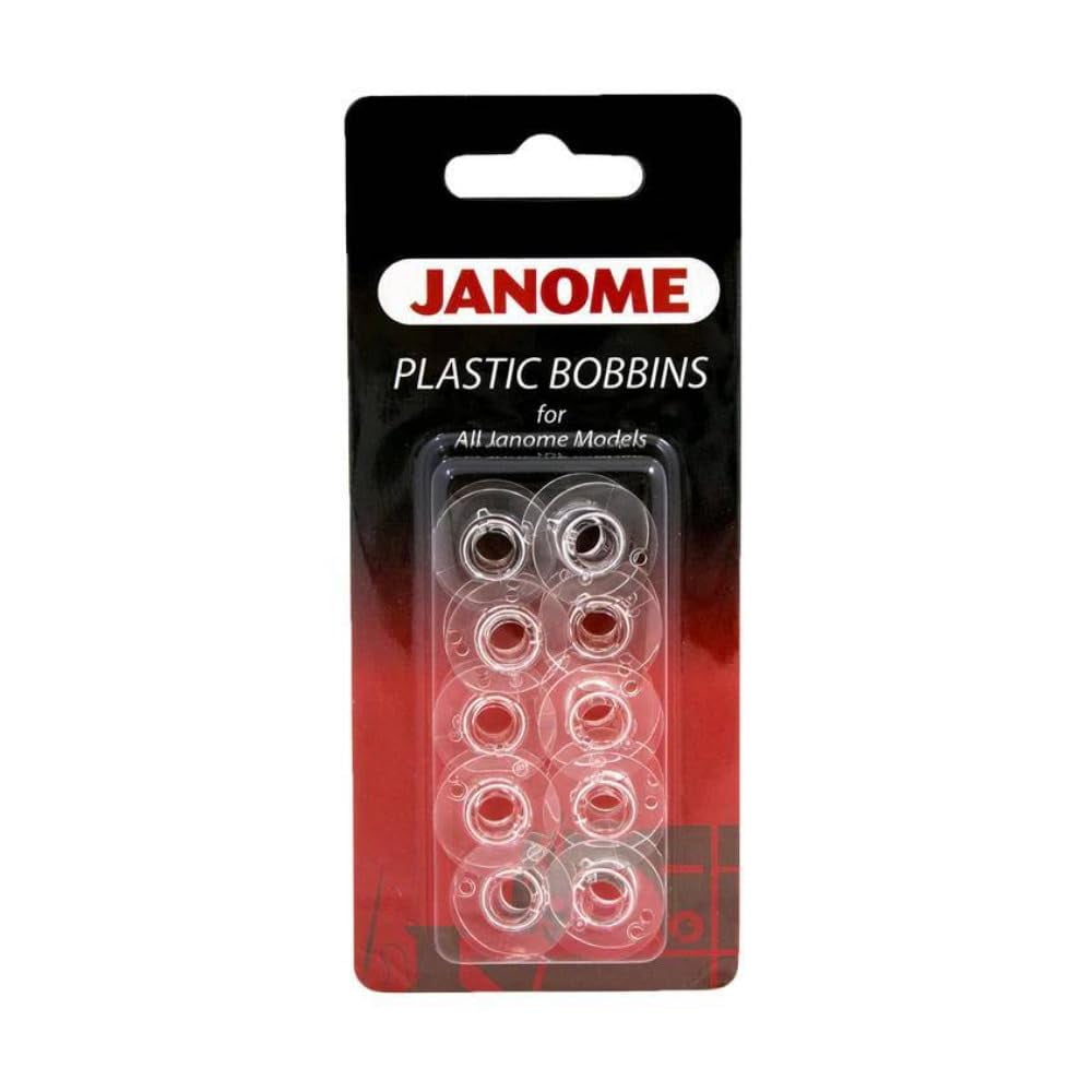 Bobinas De Plástico Janome, Paquete De 10 Para Todos Los Modelos Janome