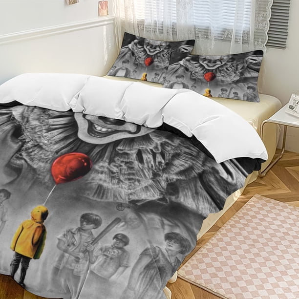 Pennywise 3-Piece Bedding Set Soft Warm And Comfortable Bed Set