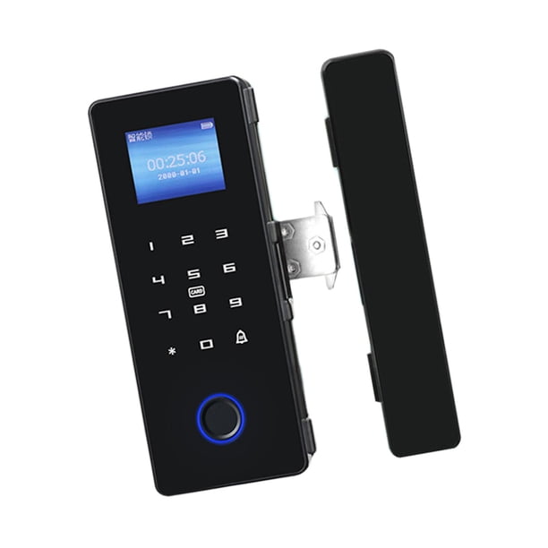 Cerradura De Puerta Con Huella Dactilar, Cerradura De Puerta De Cristal Inteligente Premium Para Gabinete De Tienda De Oficina