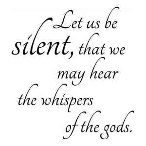 Rienda Libre Graphics - Decomural Let Us Be Silent Ralph Waldo Emerson Ws-42967