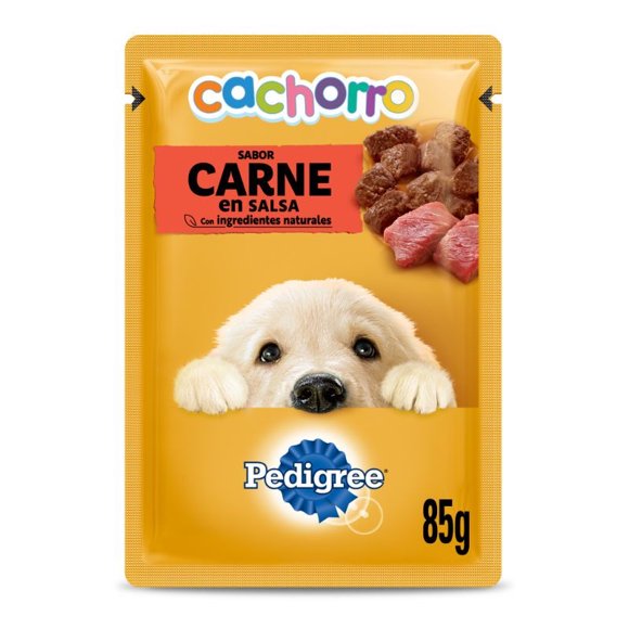 Alimento Húmedo Cachorro Sabor Carne Pouch, 85 g