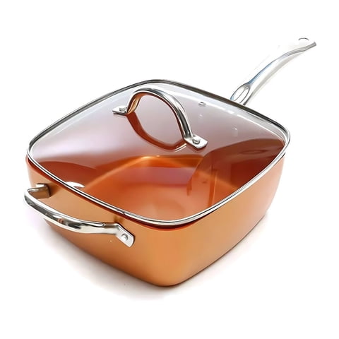 Novystor - Sartén De Cobre Multiuso Antiadherente Cesta Freír Cerámica