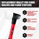 thumbnail image 5 of Mallet C&T de caucho blanco para pisos con cabezal reemplazable de fibra de vidrio, 5 of 7