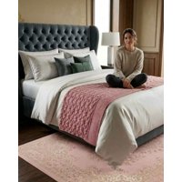 Mylhogar - Piecera De Cama Moderna Con Textura Ultra Suave