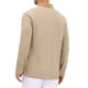 thumbnail image 3 of INSPIRE CHIC Camisas Polo Texturizadas para Hombre de Manga Larga con Cremallera Cuarto para Golf Talla S Caqui, 3 of 6