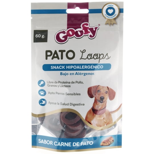 Snack Para Perro Sabor Pato Loops 60 g Goofy