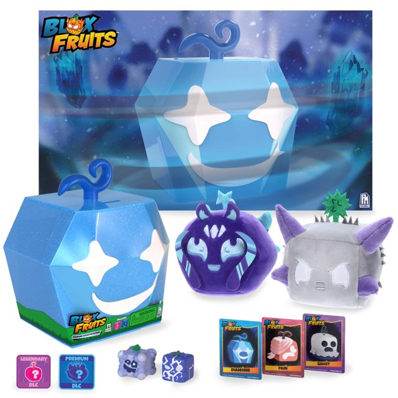 Paquete de Coleccionista de Juguetes PhatMojo Blox Fruits con Peluche de 10 cm