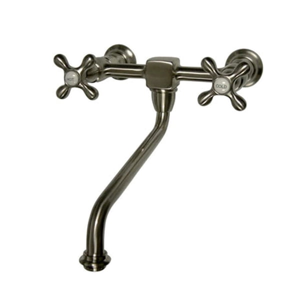 Fregadero Faucet Kingston Brass Heritage para montaje en pared, 8