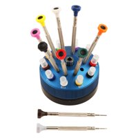 Ioensy - Juego De Destornilladores Para Relojeros, Herramientas Para Suministros, Joyería Para El Hogar, 10X