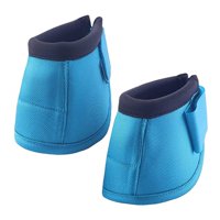 Magideal - Botas Con Campana Para Caballos Equipo Ecuestre Protección Duradera Resistente Al Desgaste Tela Oxford Con Absorción De Impactos Neopreno Se Venden En Azul S