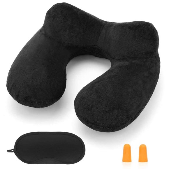 Almohada de viaje HITSZS 36x28x18 cm terciopelo lavable