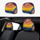 thumbnail image 1 of Las Locuras del Emperador Funda Protectora Universal para Reposacabezas de Coche, Funda Elástica para Reposacabezas de Asiento de Auto, Funda de Tela Antipolvo, Accesorios de Interior 2 Piezas, 1 of 6