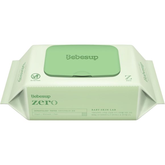 Toallitas Húmedas Bebesup Zero 55 GSM Hipoalergénicas 80 Unidades