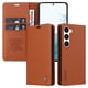 thumbnail image 2 of Funda Billetera de Cuero para Samsung Galaxy S23 con Tarjetero y Soporte - Tapa Magnética Marrón, 2 of 6