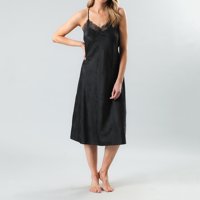 Camisola Larga Encaje Jacquard Flores Mujer 33076-2