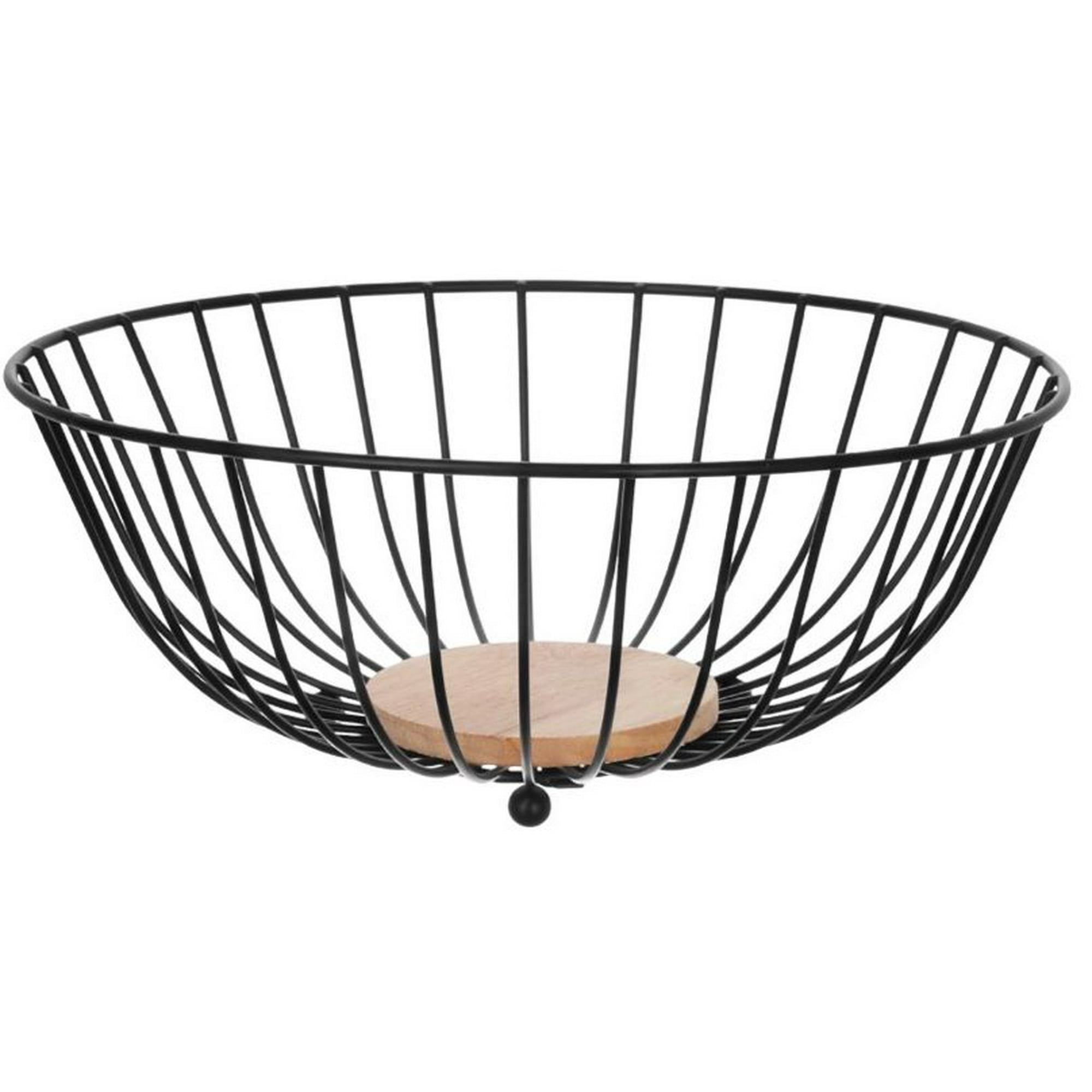 Oem - Cesta De Frutas Verduras Frutero Centro De Mesa Con Madera