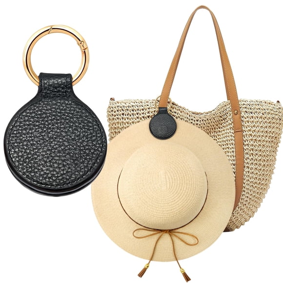 Clip magnético para sombreros Niveaya para viajes en bolsa, color negro
