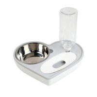 Total Click - Plato Tazon Comida Para Mascotas Dispensador Agua Automatico