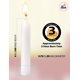 thumbnail image 2 of Velas Ner Mitzvah 10 cm Pack de 72 - 3 horas de combustión, 2 of 9