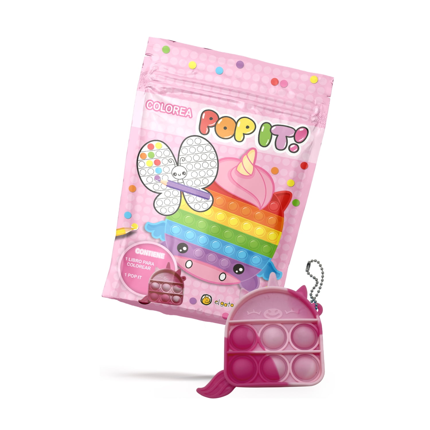 El Gato De Hojalata - Libro Unicornios-pop It Pack