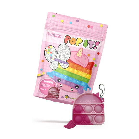 Libro Unicornios-Pop It Pack