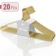 thumbnail image 2 of Perchas de alambre Mr. Pen, 20 unidades, metal dorado, para ropa, 2 of 9