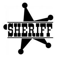 Rienda Libre Graphics - Decomural Sheriff Badge Cowboy Ws-17002